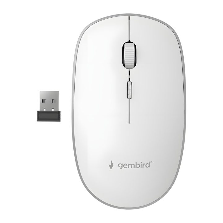 Gembird MUSW-4B-01-W rato de escritório ambidestro RF sem fios óptico…