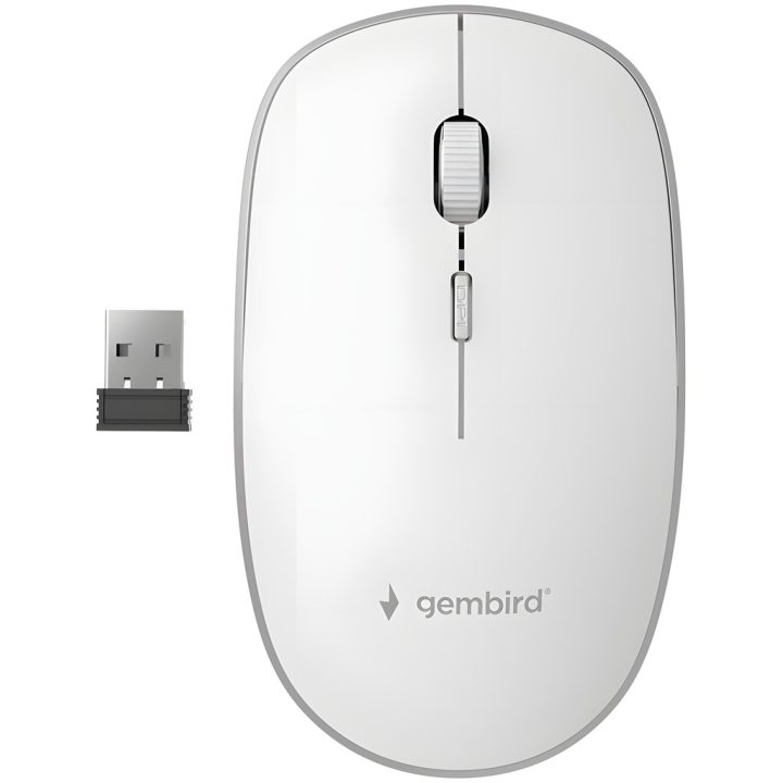 Gembird MUSW-4B-01-W Ambidextrous Wireless RF Optical Office Mouse…