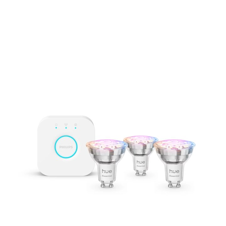 Philips Hue White and Color Ambiance Starter Kit Essential: 3 Smart…