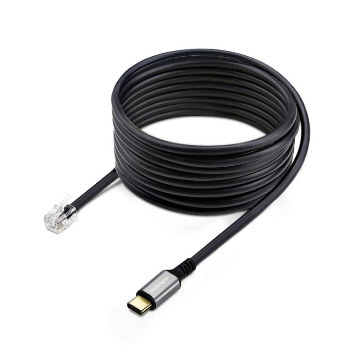 StarTech.com Adaptador USB-C para RJ9 para Auscultadores com…