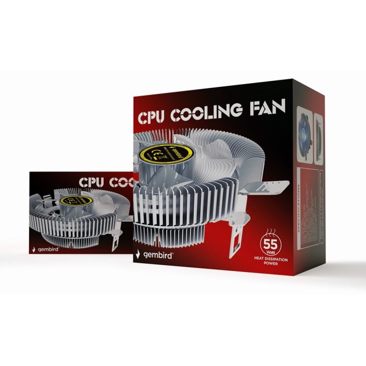 Gembird CPU-HURACAN-X40 PC Cooling System Processor Air Cooler 9 cm…