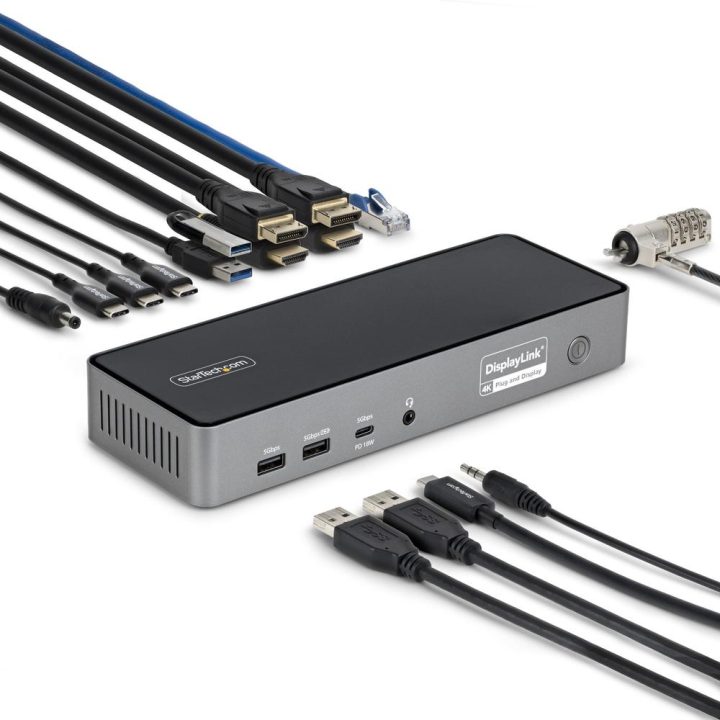 StarTech.com Docking Station Universal USB-C de 3 Pantallas - Docking…