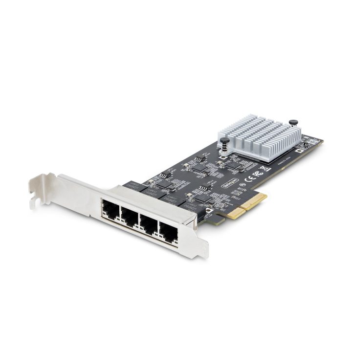 StarTech.com Placa de Rede PCI Express Ethernet de 4 Portas NBASE-T…
