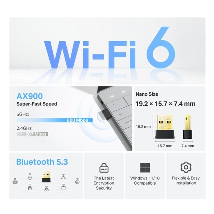 TP-Link Archer TX10UB Nano Bluetooth 600 Mbit/s