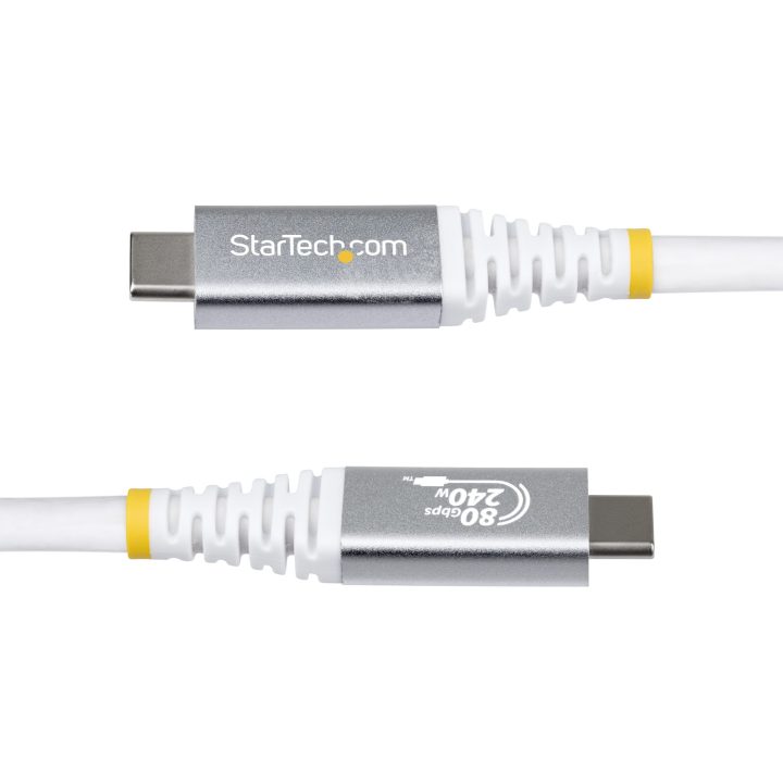 StarTech.com USB4 Cable 1m - USB-IF Certified USB-C Cable - 80Gbps -…