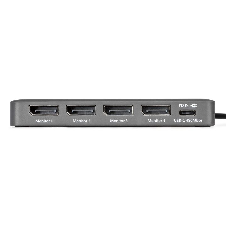 StarTech.com Adaptador USB-C a 4x Ecrãs DisplayPort - DP 4K 60Hz - PD…
