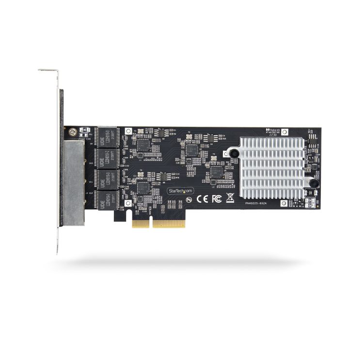 StarTech.com 4-Port NBASE-T 2.5G Ethernet PCI Express Network Card -…