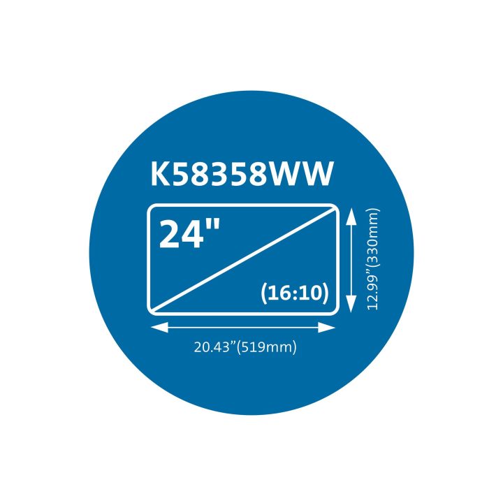 Kensington MagPro Magnetic Privacy Filter for 24" (16:10) Monitors