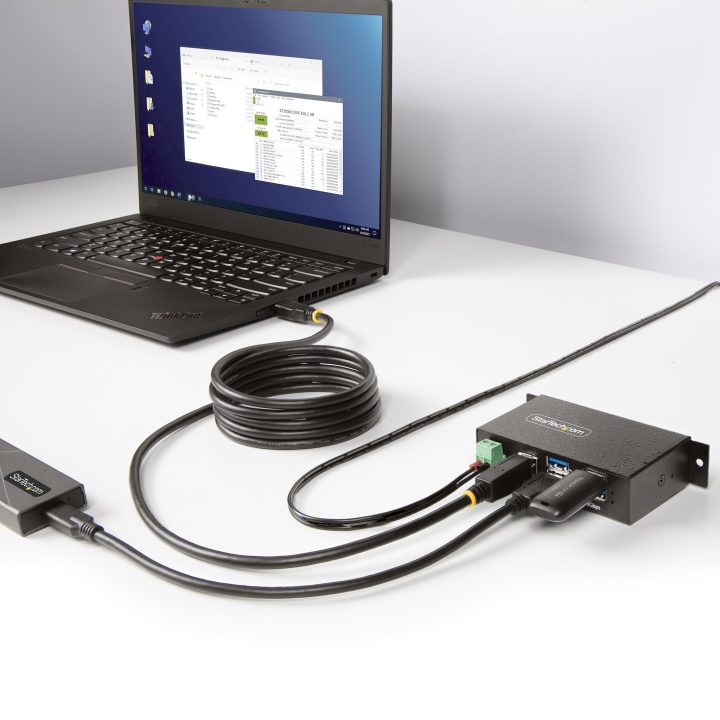 StarTech.com Hub USB Industrial Gerido de 4 Portas - Serviço Pesado -…
