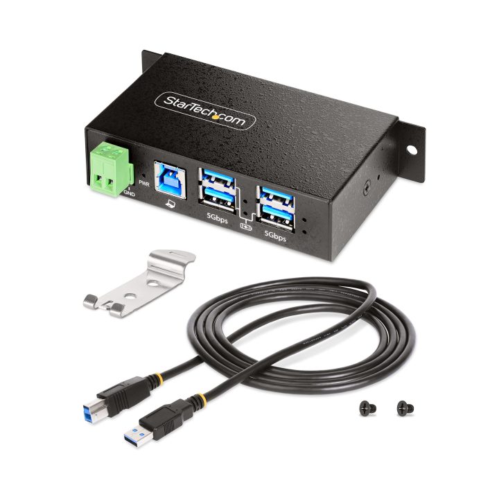 StarTech.com Hub USB Industrial Gerido de 4 Portas - Serviço Pesado -…