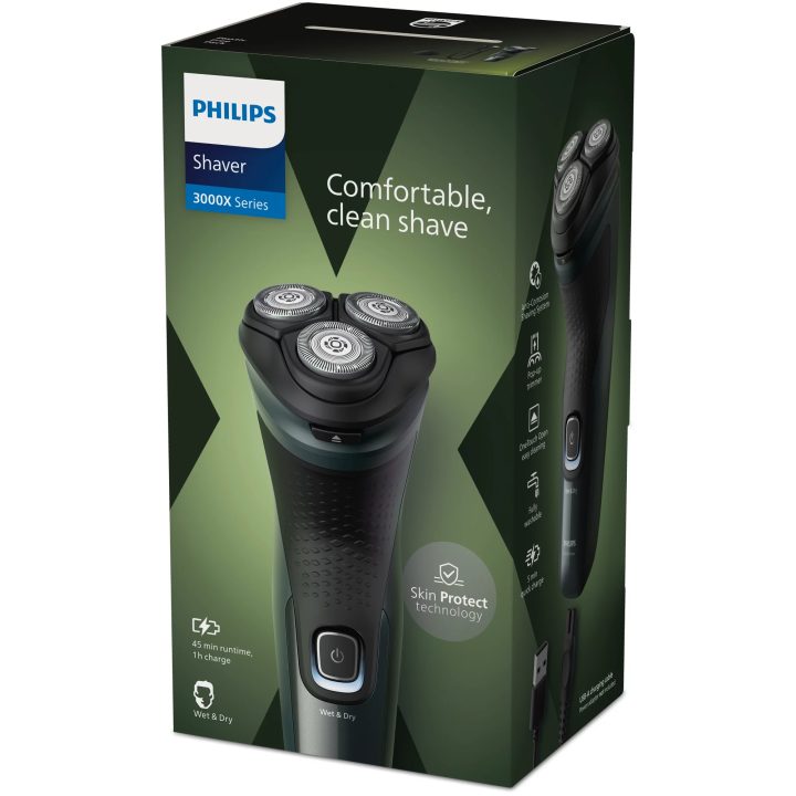 Philips Shaver 3000X Series X3052/00 Wet & Dry Electric Shaver