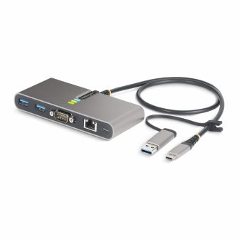 StarTech.com 2-Port USB-C to USB-A 5Gbps Hub with Gigabit Ethernet…
