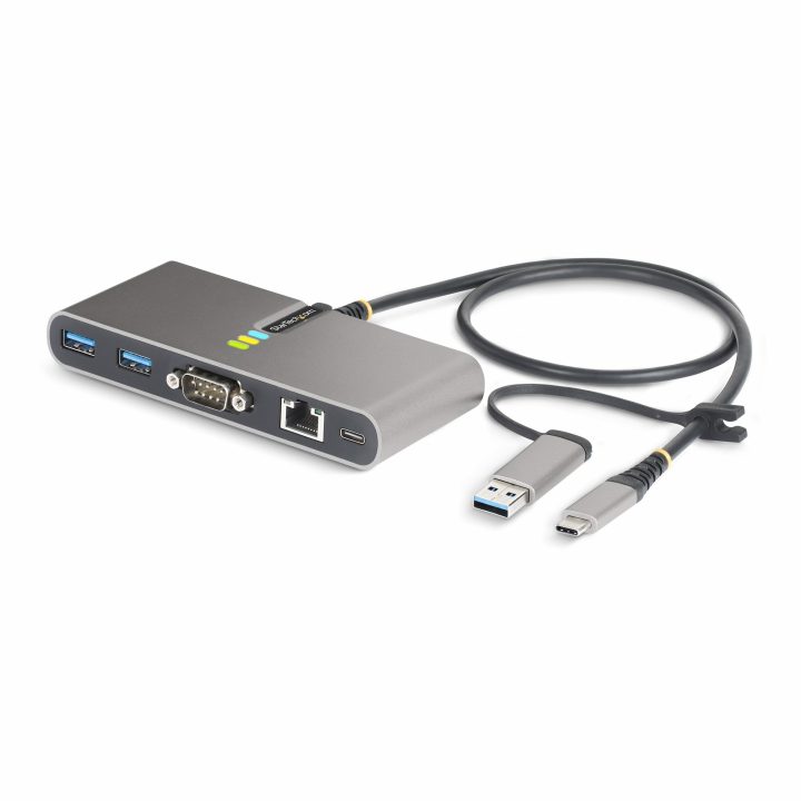 StarTech.com Hub Ladrón USB-C de 2 Puertos USB-A de 5Gbps con Red…