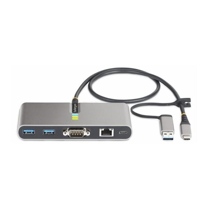 StarTech.com 2-Port USB-C to USB-A 5Gbps Hub with Gigabit Ethernet…