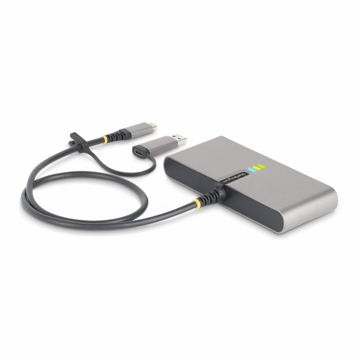 StarTech.com Hub USB-C de 2 Portas USB-A de 5Gbps com Rede RJ45…