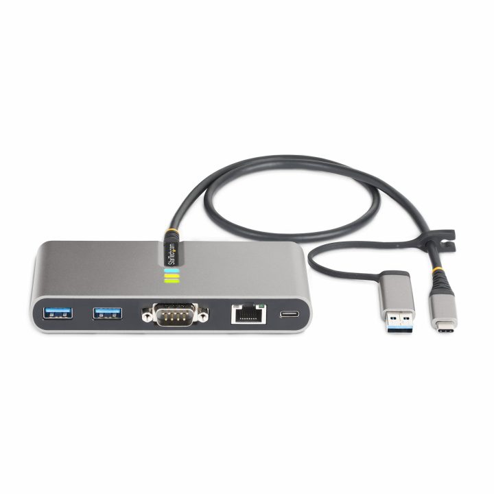 StarTech.com Hub Ladrón USB-C de 2 Puertos USB-A de 5Gbps con Red…