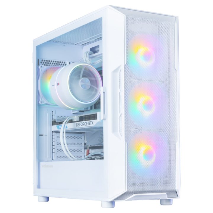 Zalman I3 NEO V2 Midi Tower White ATX, Mini-ITX, Micro-ATX (i3 NEO V2…