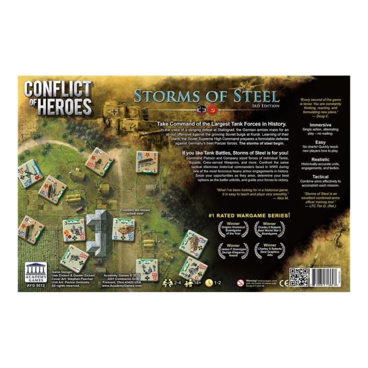 Asmodee Board Game Conflict of Heroes Storms of Steel 3rd Edition…