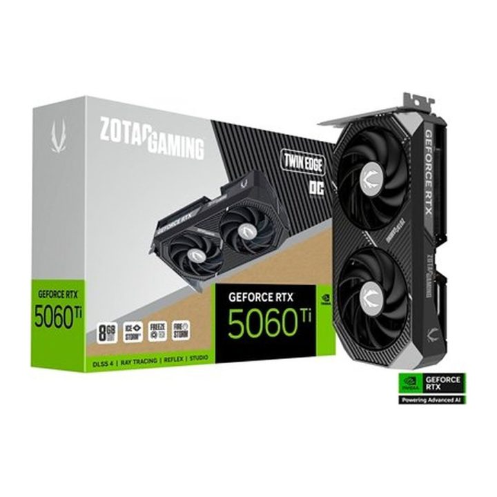 ZOTAC RTX 5060TI Twin Edge OC 8GB Graphics Card (ZT-B50610H-10M)