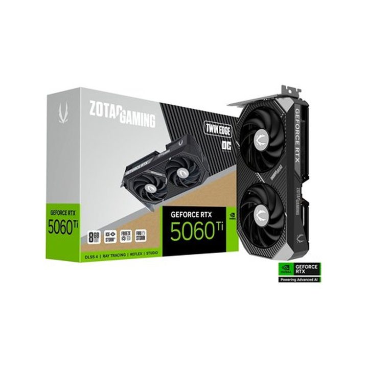 Placa gráfica ZOTAC RTX 5060TI Twin Edge OC 8GB (ZT-B50610H-10M)