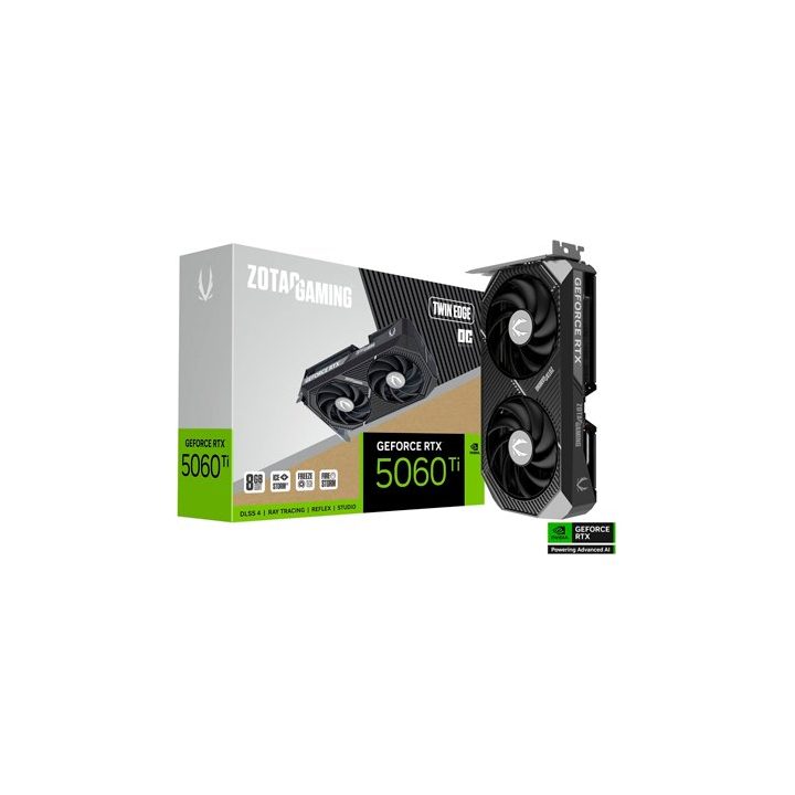 ZOTAC RTX 5060TI Twin Edge OC 8GB Graphics Card (ZT-B50610H-10M)