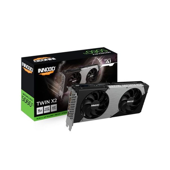 Placa gráfica INNO3D RTX 5060 Ti Twin X2 OC 16GB…