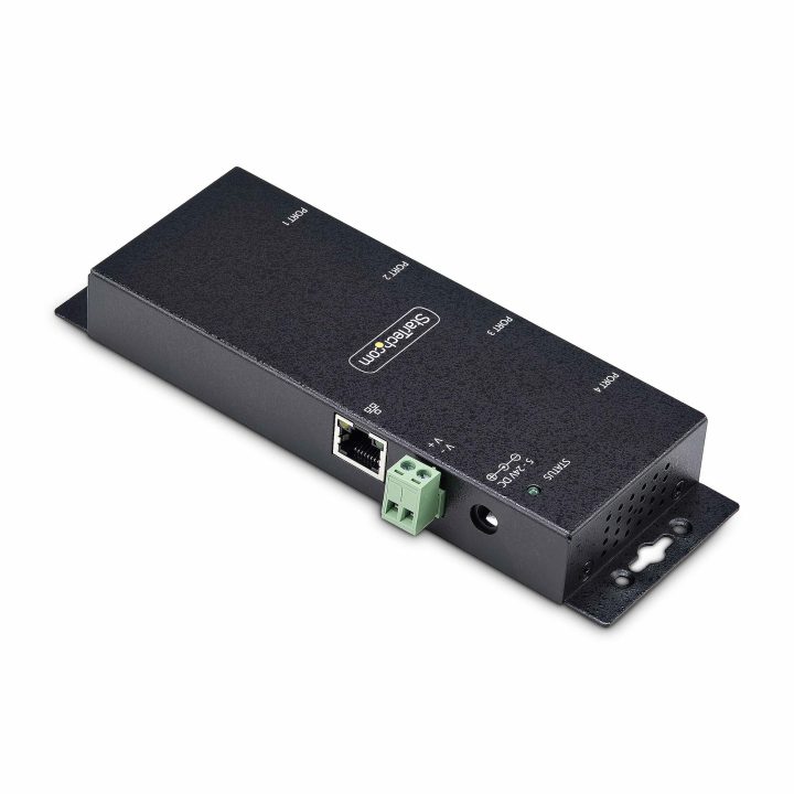 StarTech.com Serial to Ethernet Adapter - RJ45 LAN IP to DB9 RS232…