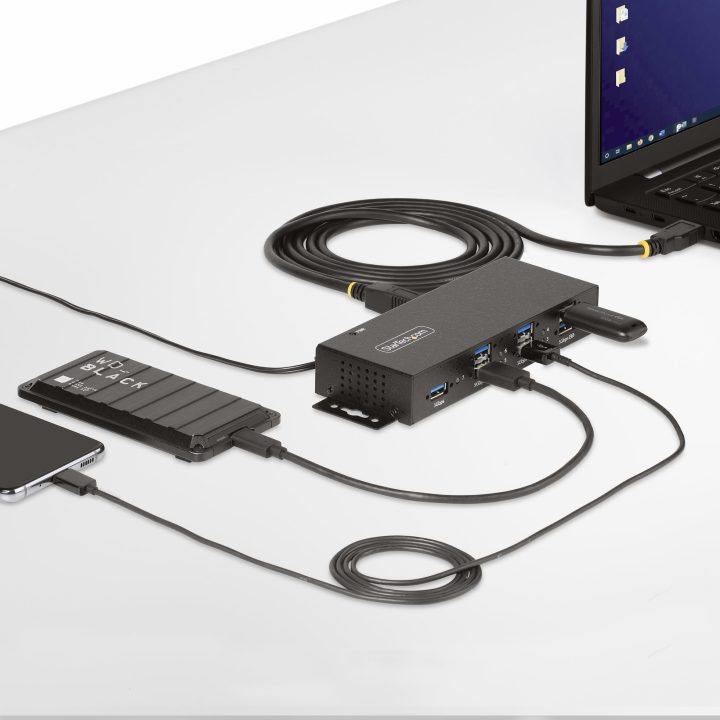 StarTech.com Hub USB Industrial de 7 Puertos Gestionado - Servicio…
