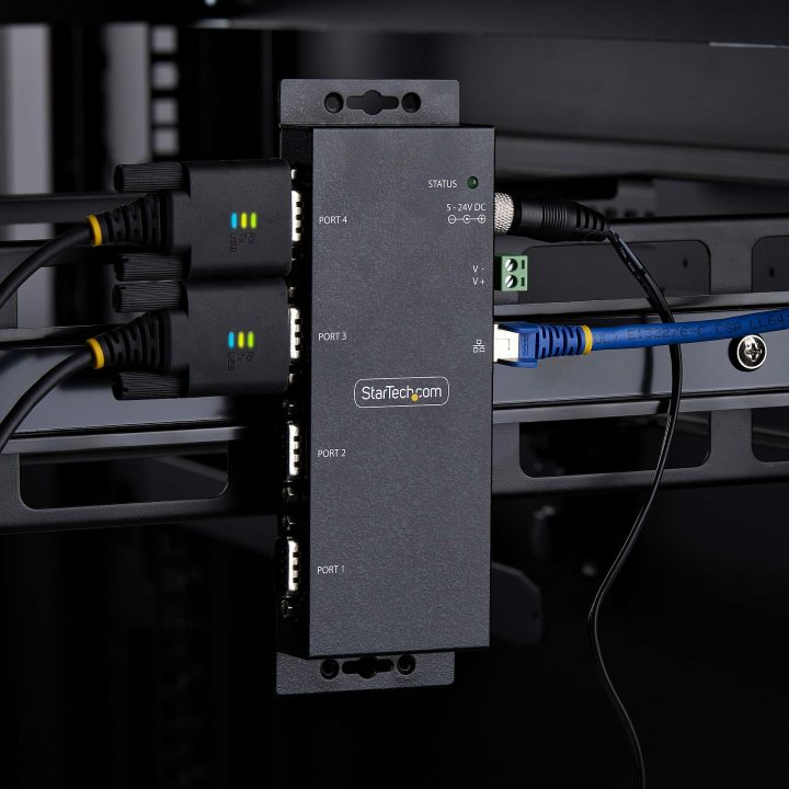 StarTech.com Adaptador Serie a Ethernet - Conversor RJ45 LAN IP a DB9…