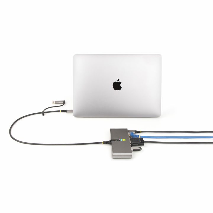 StarTech.com Hub USB-C de 2 Portas USB-A de 5Gbps com Rede RJ45…