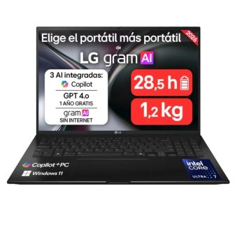LG Gram Copilot+ PC Intel Core Ultra 7 32 GB 512 GB 16" Windows 11…