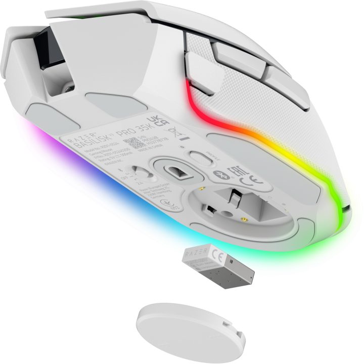 Rato Razer Basilisk V3 Pro 35K branco (RZ01-05240200-R3G1)