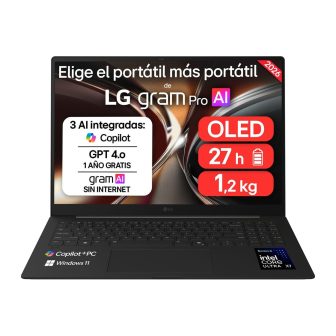 LG Gram Pro Copilot+ PC Intel Core Ultra X7 358H 32 GB 512 GB SSD 16"…