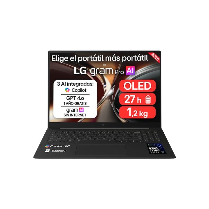 LG Gram Pro Copilot+ PC Intel Core Ultra X7 358H 32 GB 512 GB SSD 16"…
