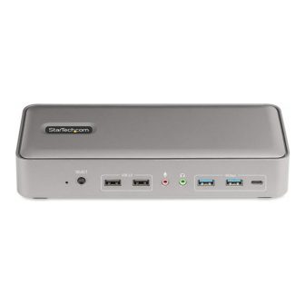 StarTech.com Estação de Ancoragem KVM USB-C para Portátil -…