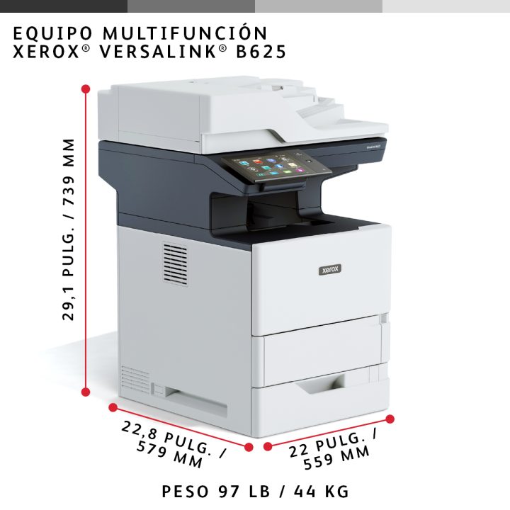 Xerox VersaLink B625 A4 61 ppm Duplex Copy/Print/Scan/Fax PS3 PCL5e/6…