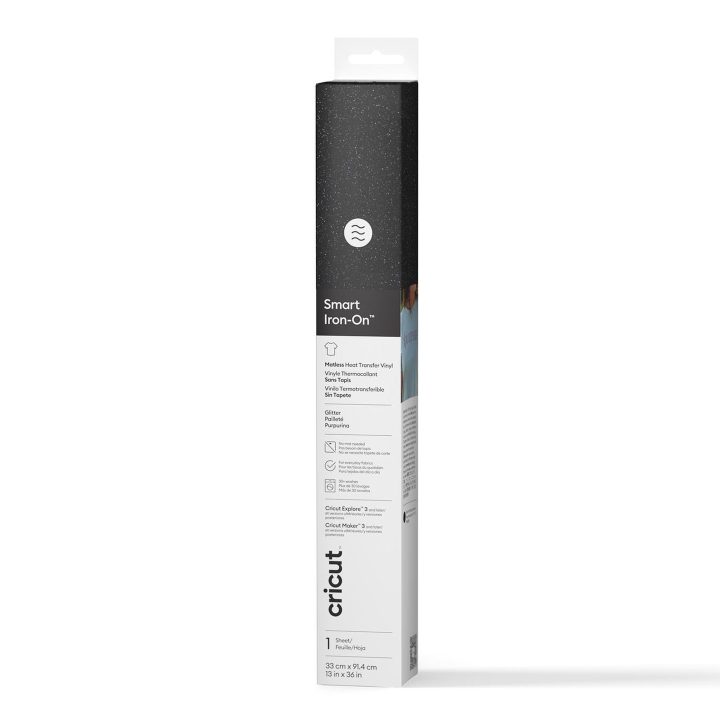 Cricut smart iron-on 33X91CM (glitter black) (2011649)