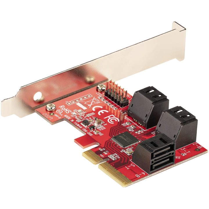 StarTech.com PCIe SATA Card - 6-Port PCI Express SATA Controller Card…