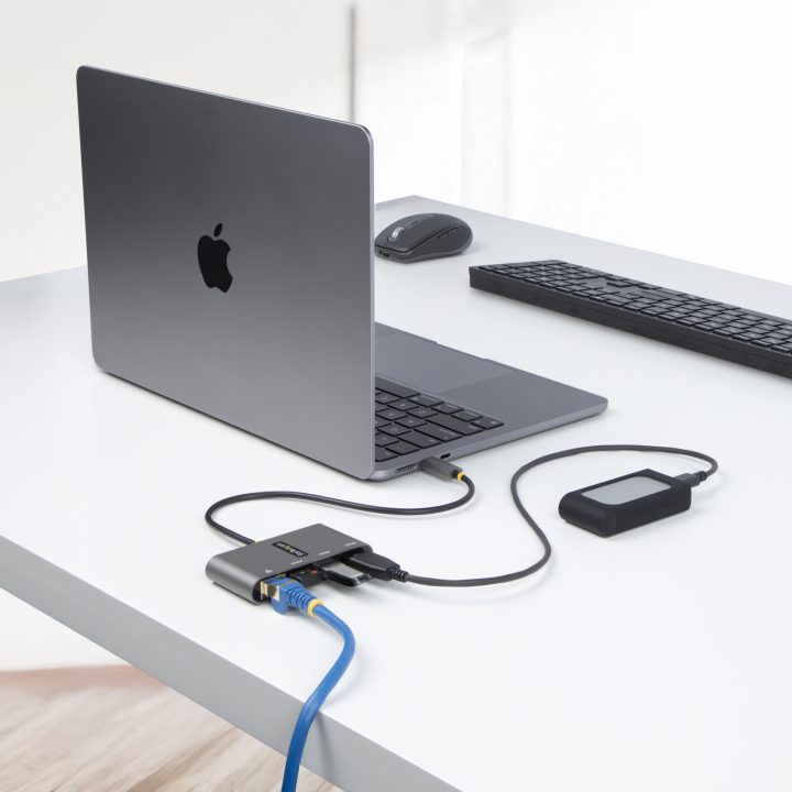 StarTech.com Hub Adaptador USB-C con Ethernet de 3 Puertos USB-A -…
