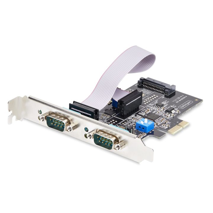 StarTech.com 2-Port PCIe Serial Card - 2-Port DB9 RS232/RS422/RS485…