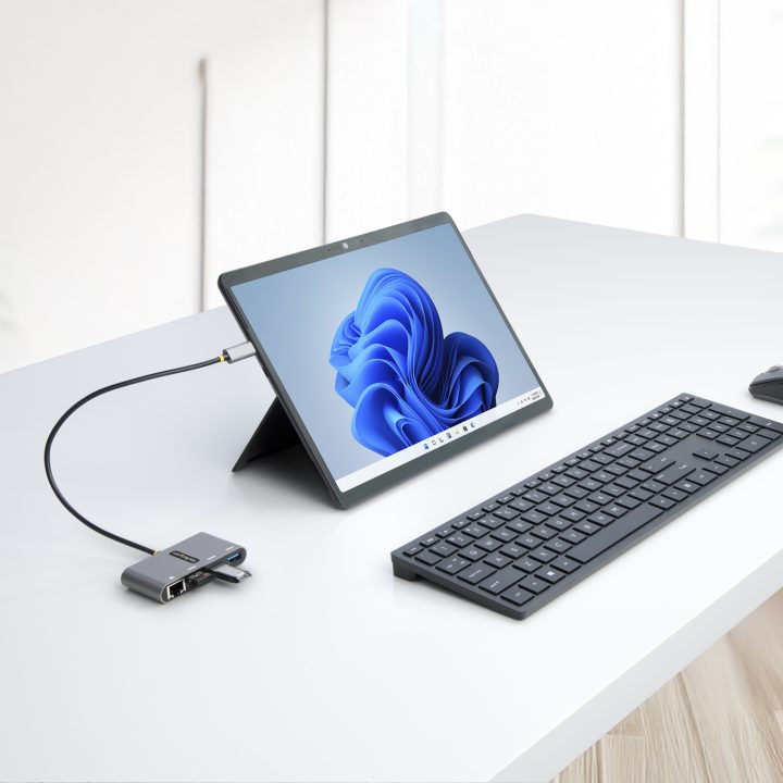 StarTech.com Hub Adaptador USB-C con Ethernet de 3 Puertos USB-A -…
