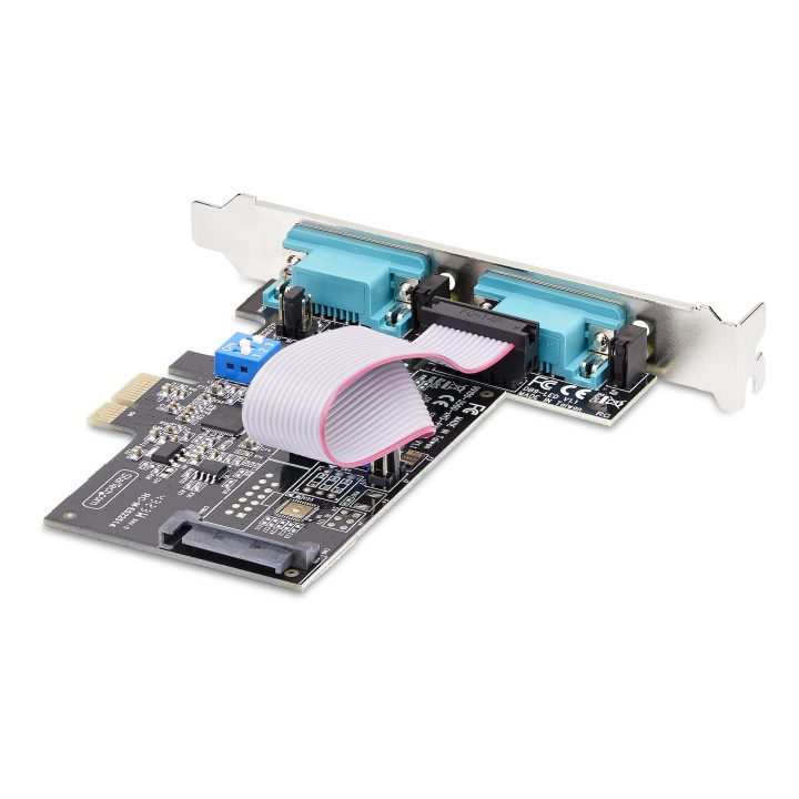 StarTech.com Tarjeta Serie PCIe de 2 Puertos - Tarjeta Serial PCI…