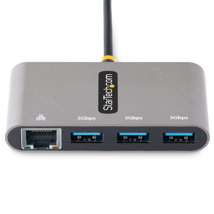 StarTech.com USB-C Hub Adapter with 3-Port USB-A Ethernet - Gigabit…