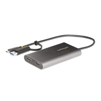 StarTech.com Adaptador USB-C a HDMI Doble - USB Tipo C a 2 Monitores…