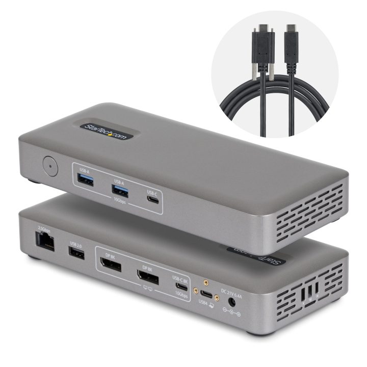 StarTech.com Estação de Acomodação USB4 - Sem Controladores - 4K…