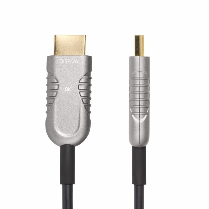 StarTech.com Cable HDMI 2.1 Híbrido Activo Óptico AOC de 15,2m - CMP…