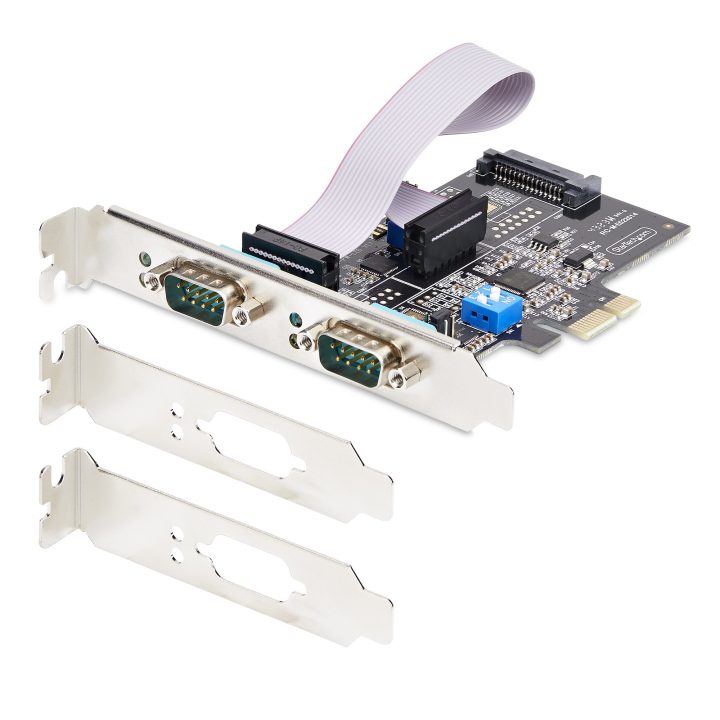 StarTech.com 2-Port PCIe Serial Card - 2-Port DB9 RS232/RS422/RS485…