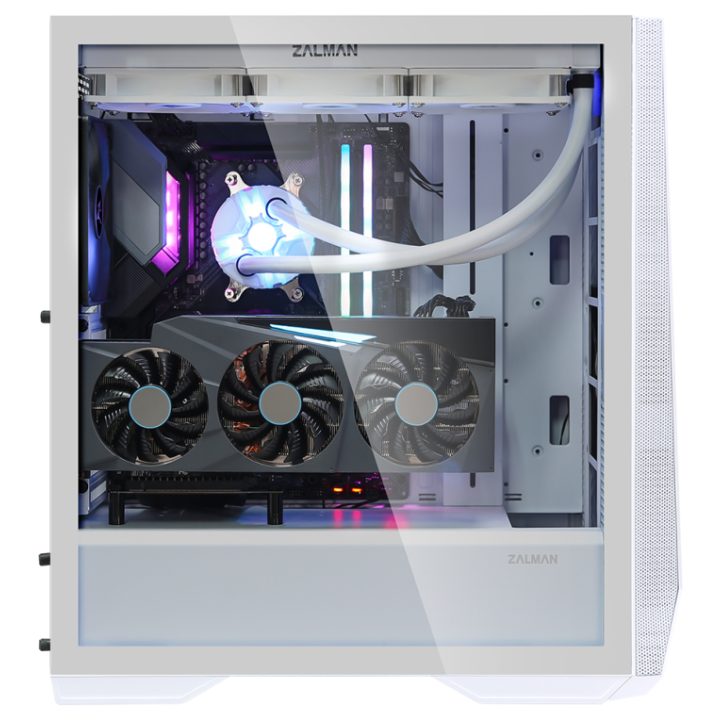 Zalman Z9 Iceberg ATX Mid Tower PC Case, White fan Midi Tower White…