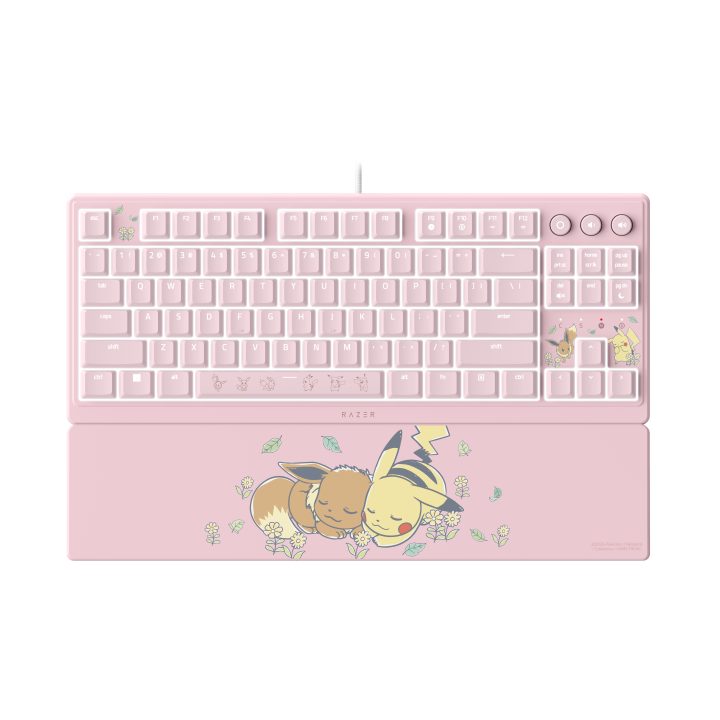 Razer Ornata V3 Tenkeyless – Pikachu & Eevee Edition teclado de Jogo…