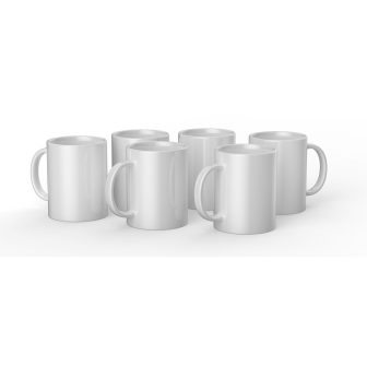 Cricut 2008944 White Universal Mug 6 piece(s)